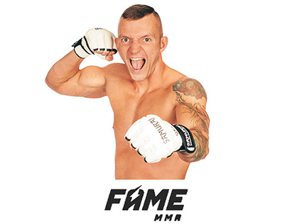 Graphics for Krystian Wilczak at the FAME MMA stand