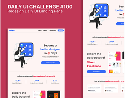 Daily UI Challenge 100/100 :,)