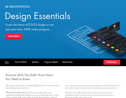 Design Essentials Marketing Page