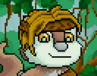 CHIPMUNKS_GIF/ Pixel painting_Jungle Boy