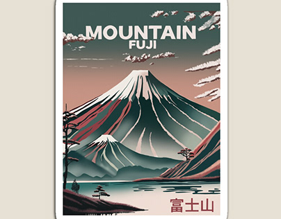 Mountain Fuji Travel Poster