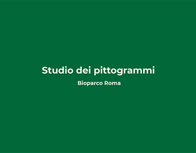 Studio dei pittogrammi Bioparco Roma