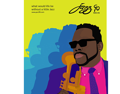 Jazz Poster-Music is Life