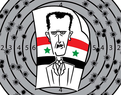 western n intervention to Syria // political cartoon