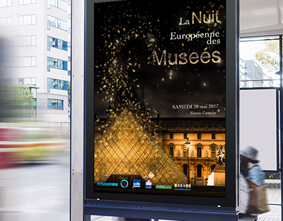 Affiche pour La Nuit Européenne des Museés, LOUVRE