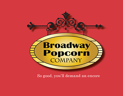 Broadway Popcorn Advertising work plan & proofs