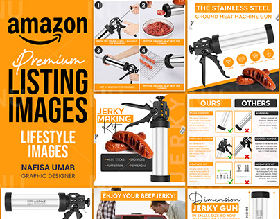 Jerky Gun Listing Images || Amazon listing images