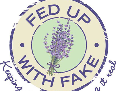 Fed Up With Fake logo design