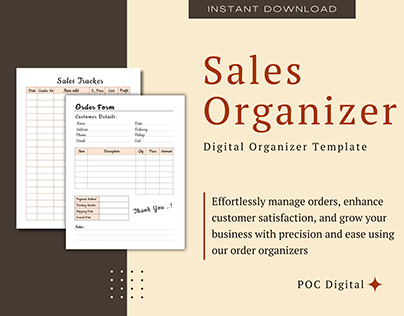 Sales & Orders Organizer Template