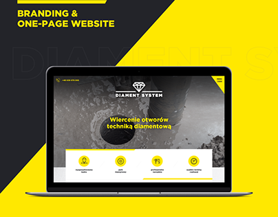Branding and one-page website | Diament System