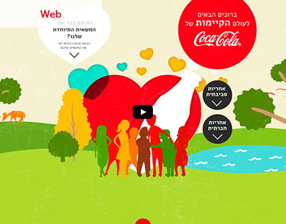 Coca Cola Israel | Web design & animated video