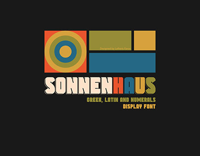 Sonnenhaus - Latin & Greek Display Font
