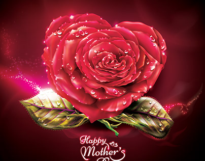 Mother's Day Beautiful Red Rose Background