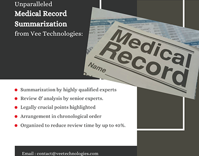 Medical Record Summarization Services Company
