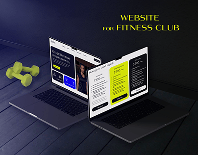 website for fitness club ux ui design