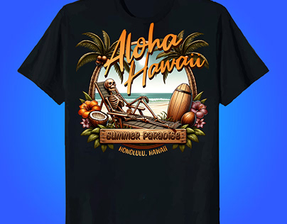 Aloha Hawaii t shirt design