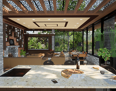 F. Lloyd Wright-esque Interior Design