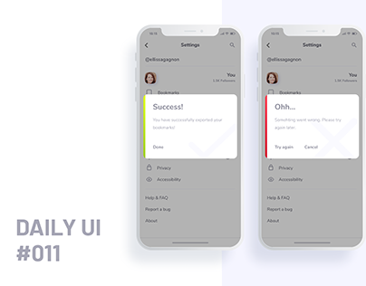 Flash Messages. Daily UI #011