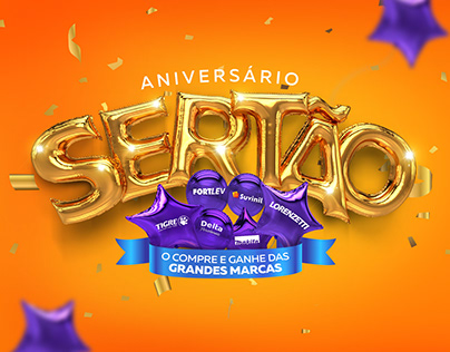 Selo 3d - Aniversário Sertão