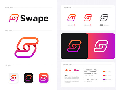 Swape logo brand identity - s logo design