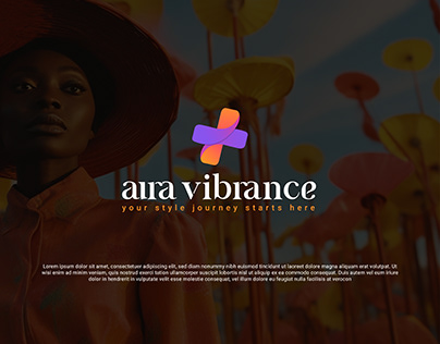 Aura Vibrance| Fashion Monogram | Lettermark logo| AV