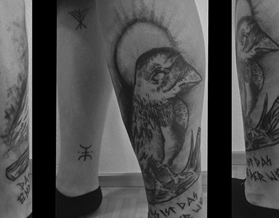 Freehand tattoo "Raven"