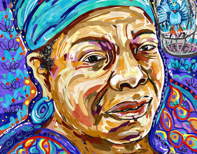 Portrait of Dr. Maya Angelou