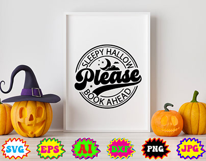 Halloween Round Signs SVG Design