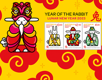 Year of the Rabbit Lunar New Year Stamps