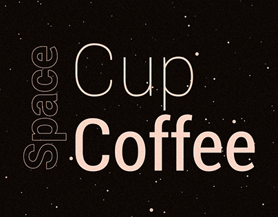 Space cup of coffee