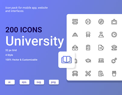 University Icon Set