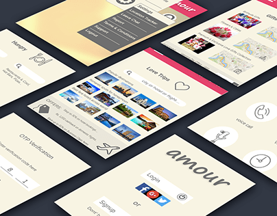 UI/UX design - Amour - Private Couple Chat