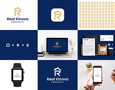 Letter RK + Home logo
