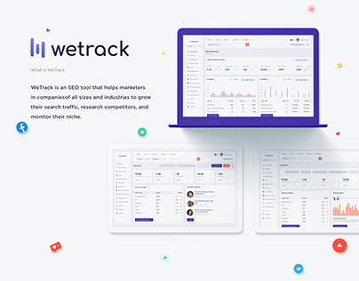 "Wetrack" Website Tracking Dashboard Design