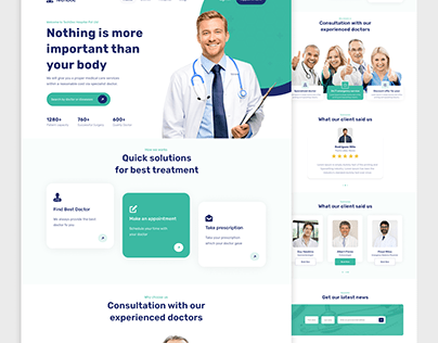 Medical Hospital Website Design