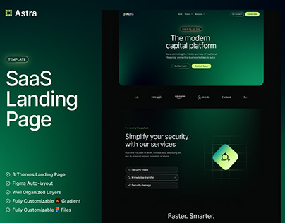 Astra - SaaS Landing Page Template