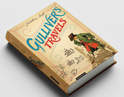 Lettering for Gulliver's Travels book cover