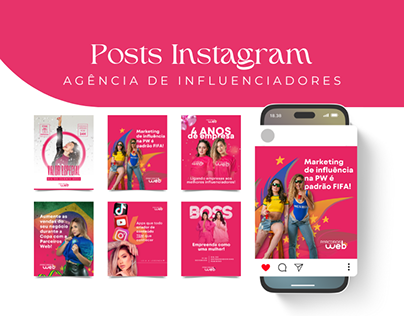 Posts Instagram - Agência Influenciadores