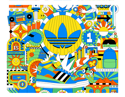 Project thumbnail - Adidas Walk of Cairo Store Competition Mural