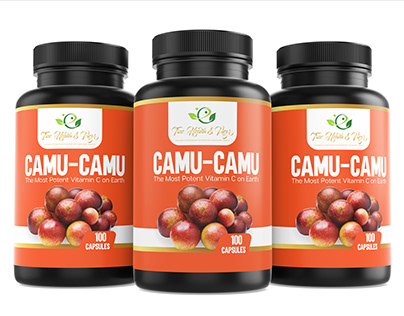 Camu Camu label design