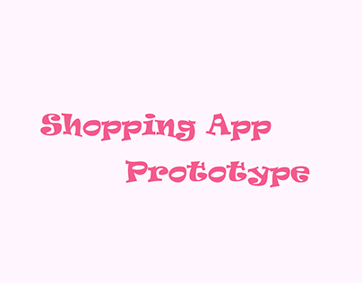 Shopping App Prototype