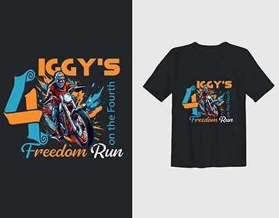 Iggys Freedom Run T-shirt design
