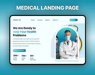 Medical Center Clinic Website Landing Page Healthcare