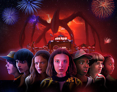 Stranger Things 3 Poster Illustration