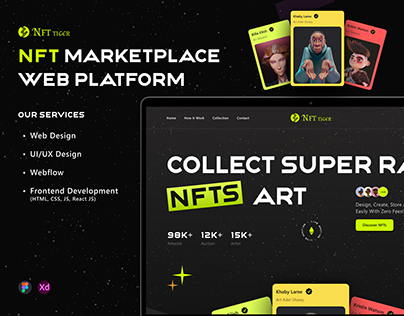 NFT marketplace web platform