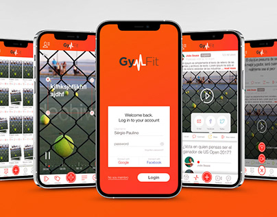 GymFit - web app & logo concept