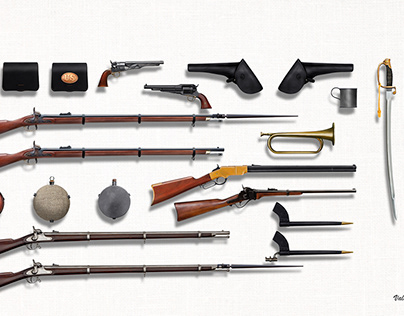 American Civil War Weapons (box art for ICM)