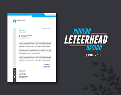 Modern Letterhead Design