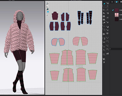 Project thumbnail - Puffer woman in jacket 3D model