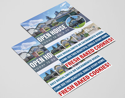 Open House Real Estate Flyer Design..
